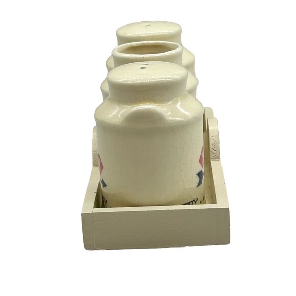 Country Kitchen Goose Salt Pepper Shakers Toothpick Holder Set Berco I Love - Picture 4 of 14